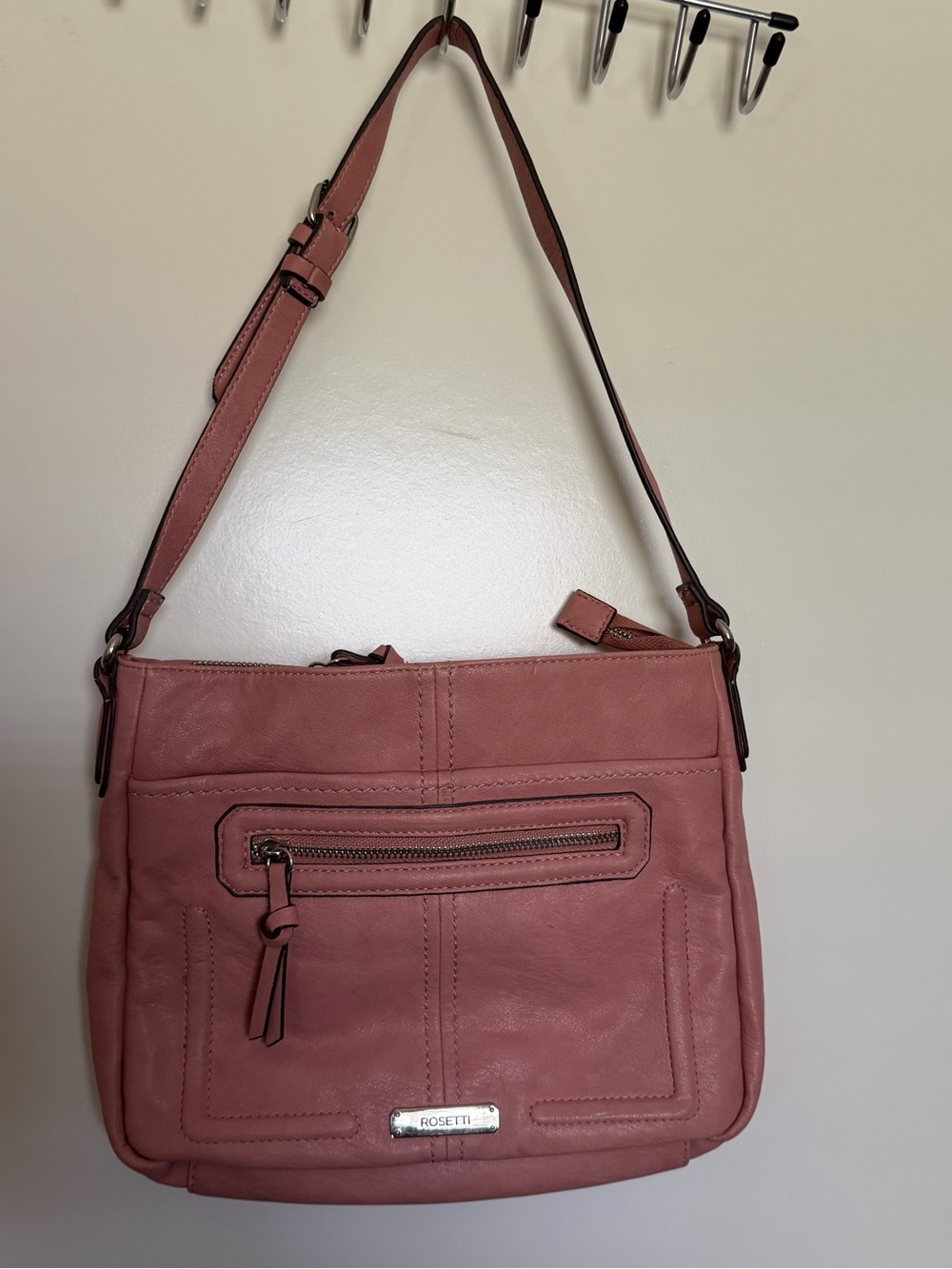 ROSETTI Mauve Pink Handbag Multiple Compartments